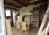Houten vloeren showroom